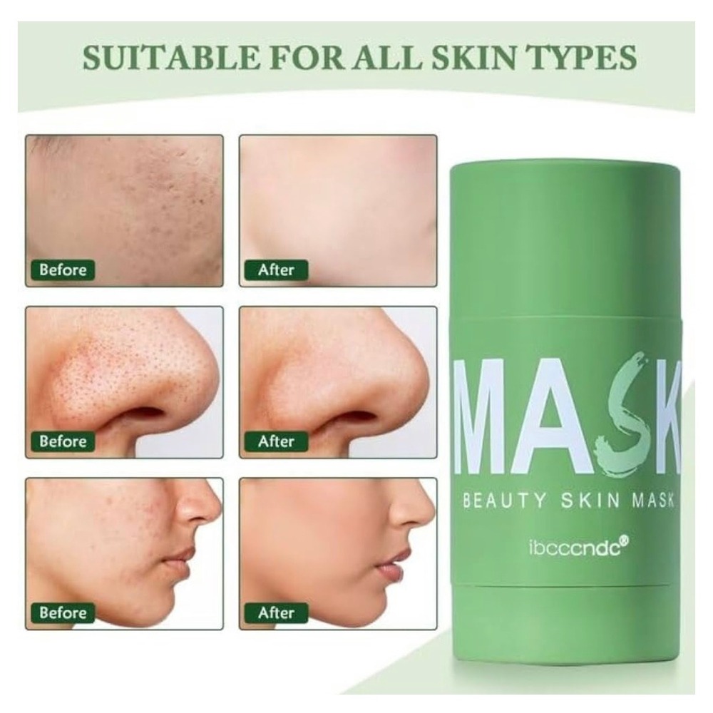 NEW Green Tea Deep Cleanse Mask for Face Blackhead Remover‎ Face Mask - Picture 7 of 10